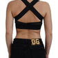 Dolce & Gabbana Elegant Cropped Top with Front Zipper