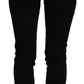 Dolce & Gabbana Chic High Waist Slim Fit Black Jeans