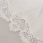 Dolce & Gabbana Elegant White Lace Trim Cotton Blouse