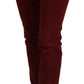 Dolce & Gabbana Chic Maroon Corduroy Pants