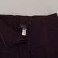 BENCIVENGA Elegant Tapered Purple Cotton Pants