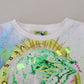 Versace Jeans Elegant White Graphic Crew Neck Sweater