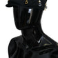 Dolce & Gabbana Elegant Black Cotton Newsboy Hat