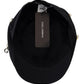 Dolce & Gabbana Elegant Black Cotton Newsboy Hat