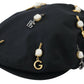 Dolce & Gabbana Elegant Black Cotton Newsboy Hat