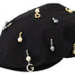 Dolce & Gabbana Elegant Black Cotton Newsboy Hat