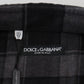 Dolce & Gabbana Elegant Black and Gray Button Down Shirt