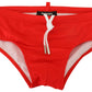 Dsquared² Red ICON Print Swim Briefs