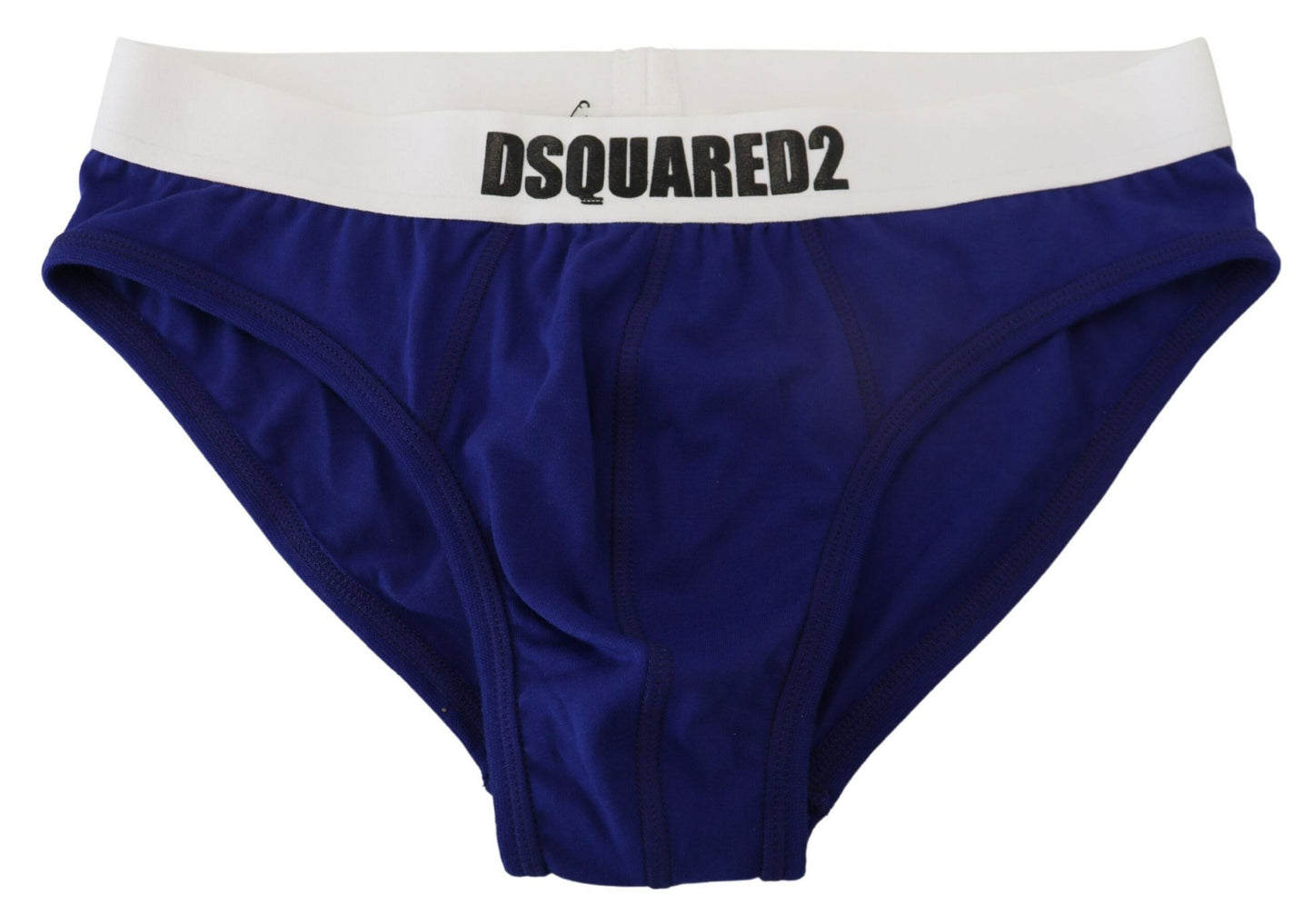 Dsquared² Chic Blue & White Cotton Blend Briefs