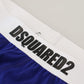 Dsquared² Chic Blue & White Cotton Blend Briefs