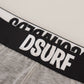 Dsquared² Elegant Gray Cotton Stretch Briefs