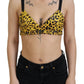 Dolce & Gabbana Chic Leopard Print Sleeveless Corset Top