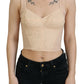 Dolce & Gabbana Elegant Beige Bustier Corset Top