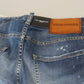 Dsquared² Chic Cropped Blue Denim - Elevate Your Casual Look