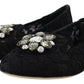 Dolce & Gabbana Elegant Floral Lace Flat Vally Shoes