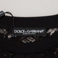 Dolce & Gabbana Elegant Black Floral Lace Shift Dress