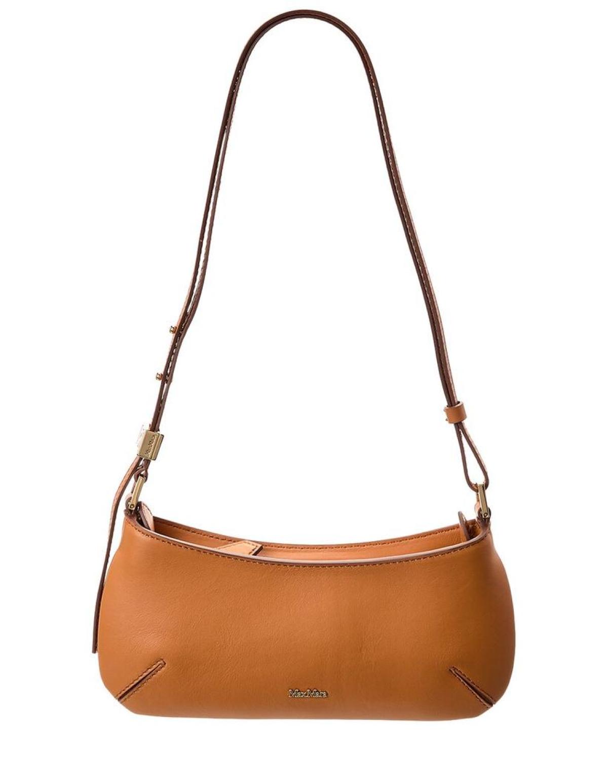 Max Mara Daisy Baguette Leather Shoulder Bag