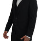 Dolce & Gabbana Elegant Black Martini Two-Piece Suit