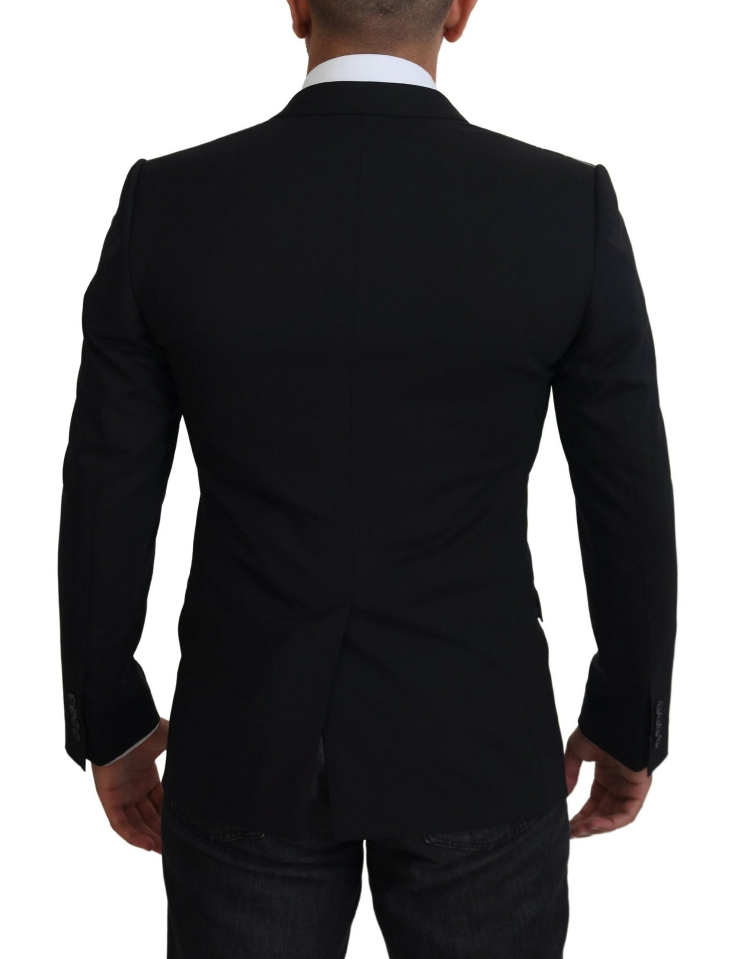 Dolce & Gabbana Elegant Black Martini Two-Piece Suit