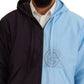 Dolce & Gabbana Elegant Hooded Blue Jacket - Full Zipper Closure