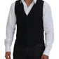 Dolce & Gabbana Elegant Black Formal Dress Vest