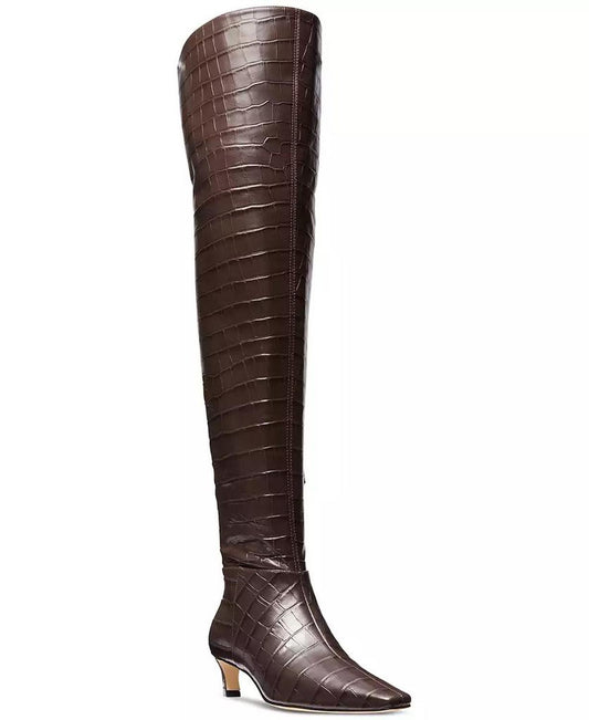 Women's Cosmo Croco-Embossed Over-The-Knee Boots