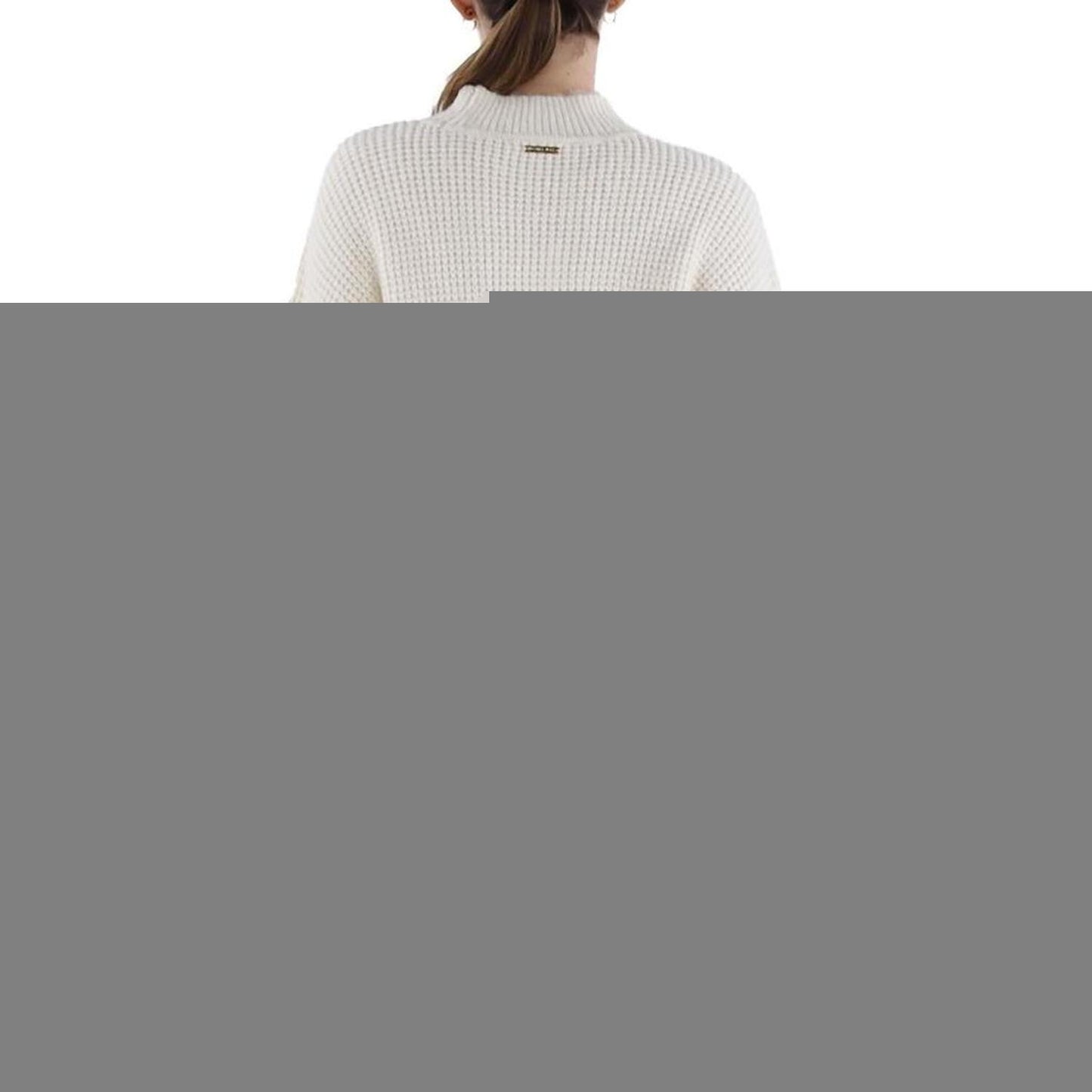 Womens Fringe Pullover Mock Turtleneck Sweater