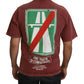 Dolce & Gabbana Elegant Maroon Printed Cotton Tee