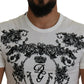 Dolce & Gabbana Elegant Floral Crown Tee