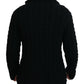 Dolce & Gabbana Elegant Black Wool-Cashmere Cardigan Sweater