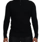 Dolce & Gabbana Elegant Silk Blend Black Pullover Sweater