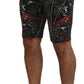 Dolce & Gabbana Volcano Print Casual Knee-Length Shorts