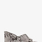 Merriam Snake Embossed Leather Wedge Sandal