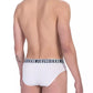 Bikkembergs White Cotton Men Brief