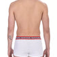 Bikkembergs White Cotton Men Underwear Trunk Pack