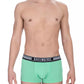 Bikkembergs Green Cotton Men Underwear Trunk Pack