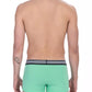 Bikkembergs Green Cotton Men Underwear Trunk Pack