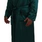 Dolce & Gabbana Elegant Silk Robe in Lush Green