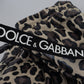 Dolce & Gabbana Multicolor Leopard Print Snow Pants