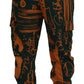 Dolce & Gabbana Multicolor Silk Blend Jogger Cargo Pants