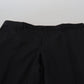 Dolce & Gabbana Elegant Black Dress Pants from Virgin Wool Blend