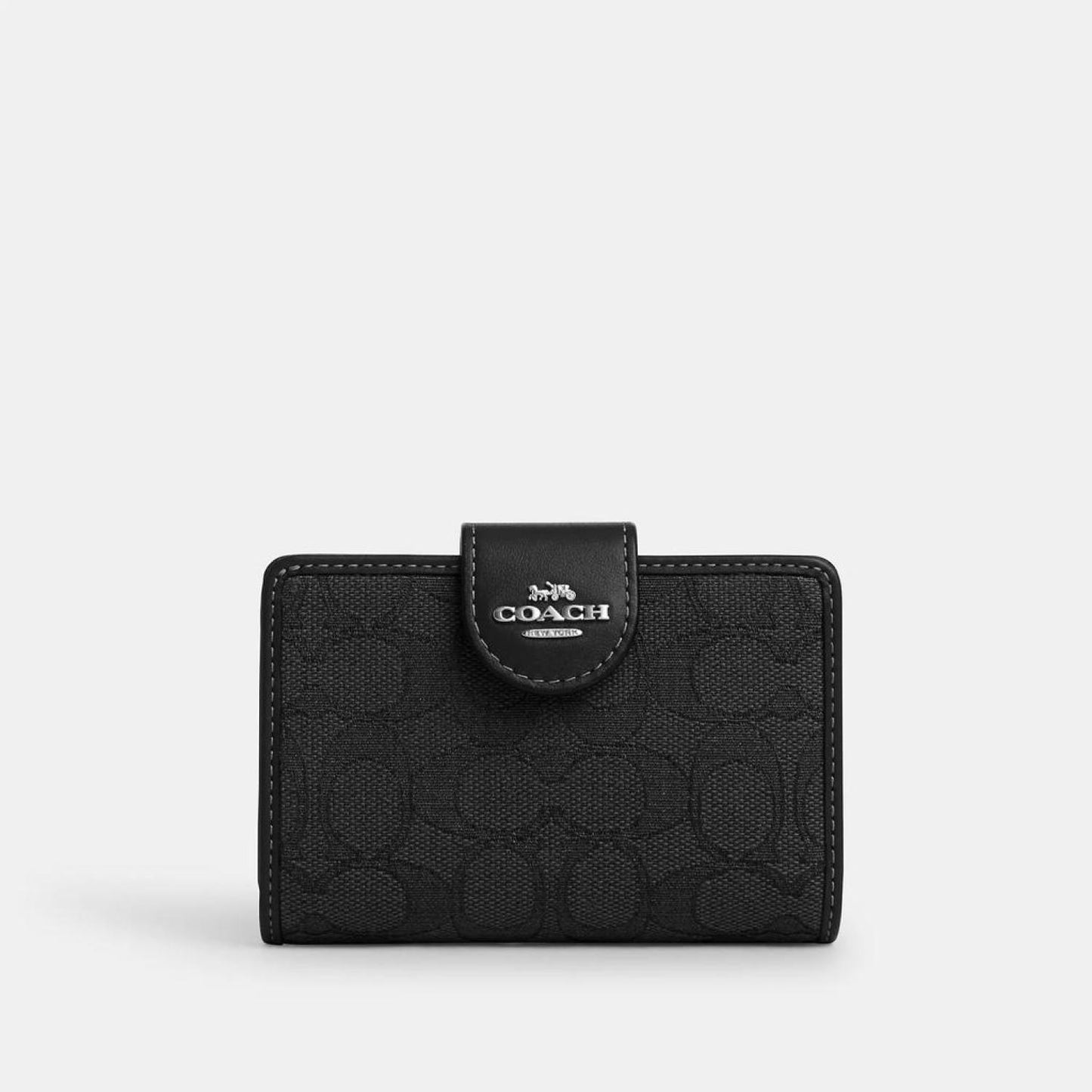 Coach Outlet Medium Corner Zip Wallet In Signature Jacquard