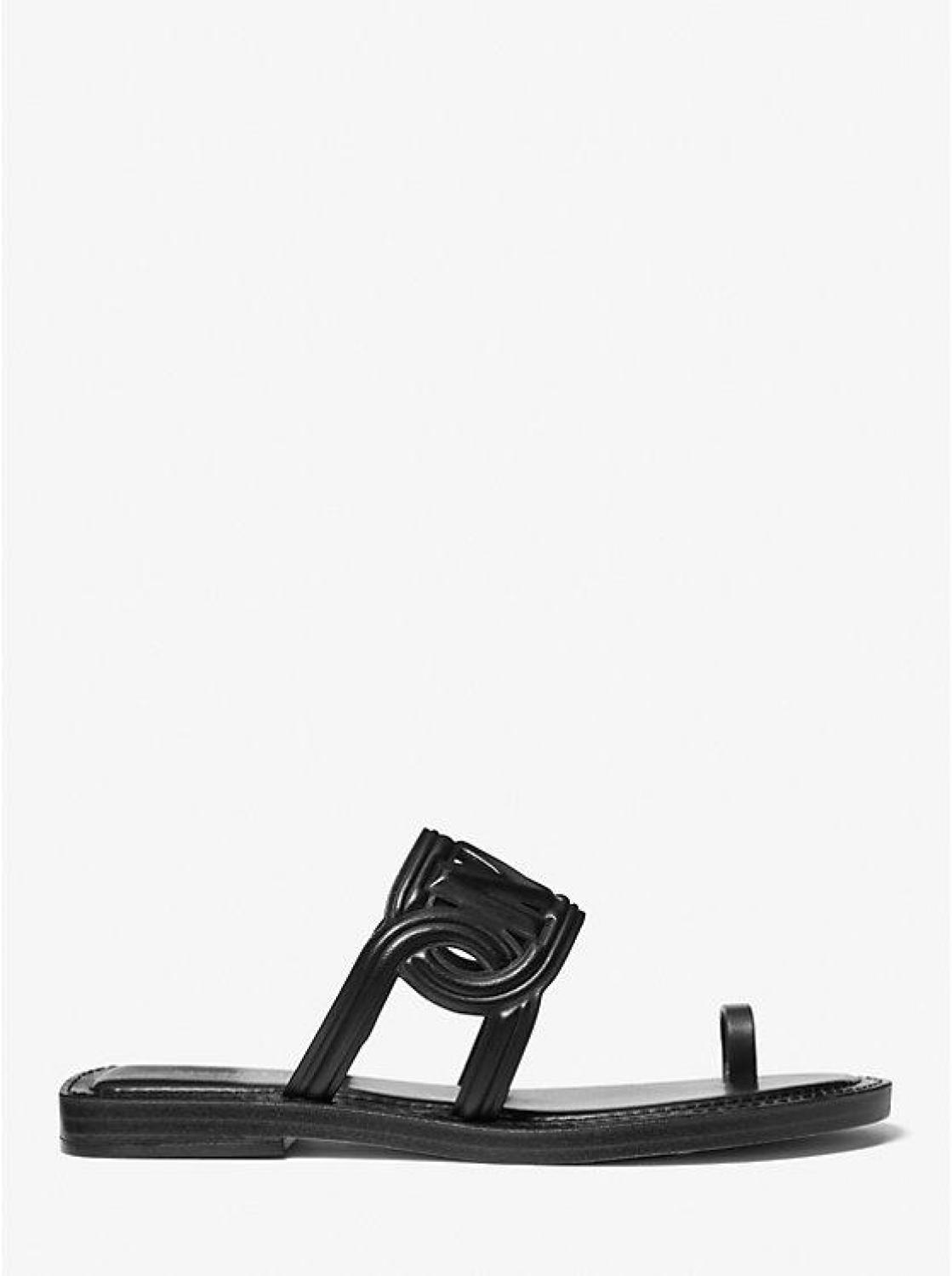 Alma Leather Flat Sandal