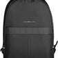 Tommy Hilfiger Black Polyester Men Backpack