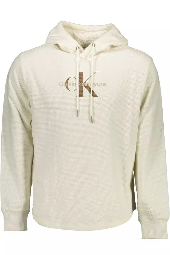 Calvin Klein White Cotton Men Sweater