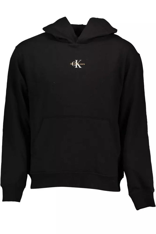 Calvin Klein Black Cotton Men Sweatshirt