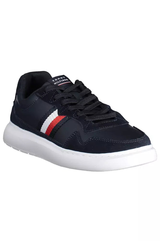 Tommy Hilfiger Blue Leather Men Sneaker