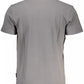 Napapijri Gray Cotton Men Polo Shirt