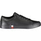 Tommy Hilfiger Black Leather Men Sneaker