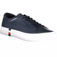 Tommy Hilfiger Blue Leather Men Sneaker